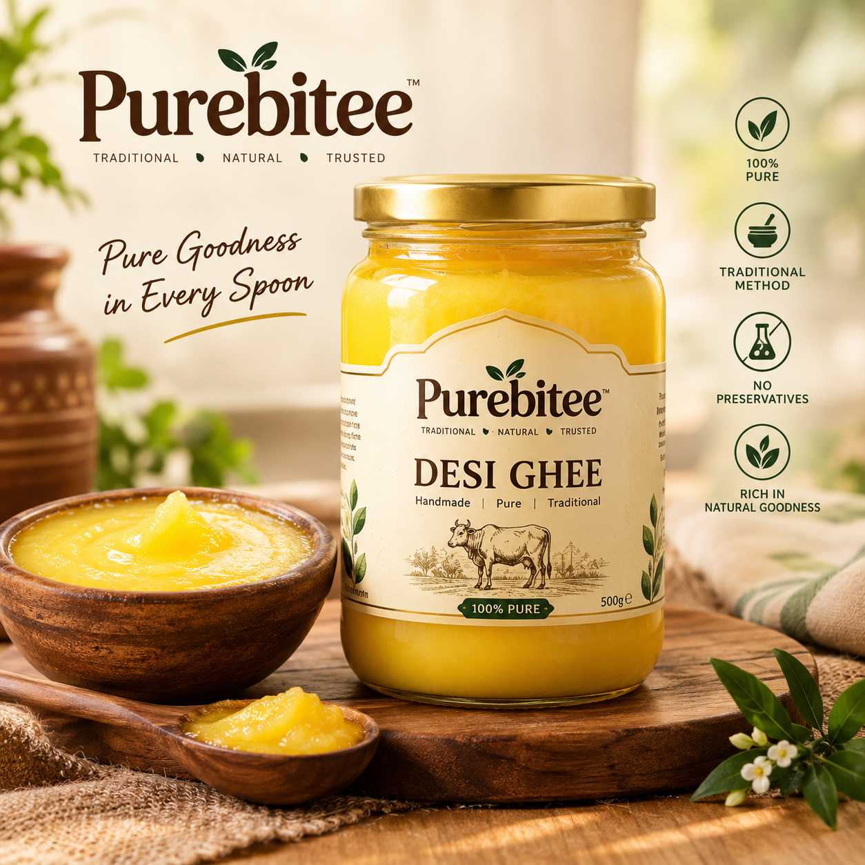 PureBitee Desi Ghee